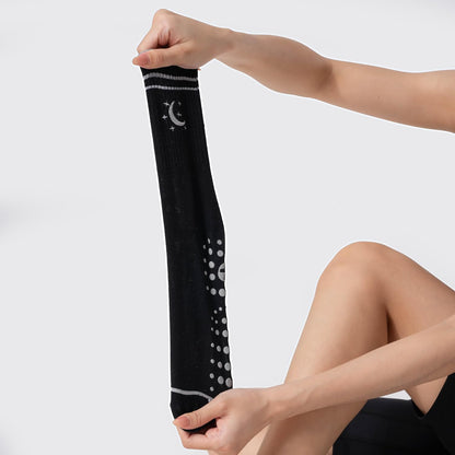 COOLMATE Pilates Socks with Grips for Women, Yoga Socks, Crew Non Slip Women for Barre, Pilates Gifts for Women - Colors A