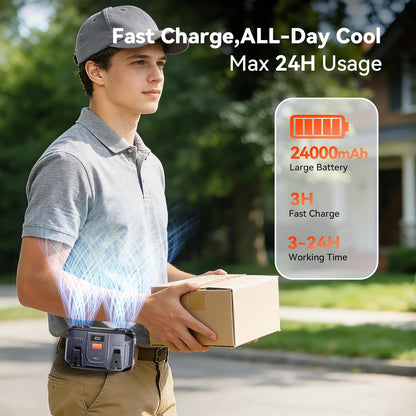 24000mAh Personal Waist Fan