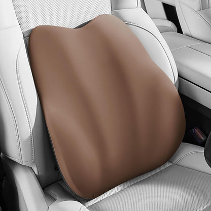 BEBAS Lumbar Support Pillow for Car, Memory Foam Back Cushion for Driving, Ergonomic Lumbar Pillow for Pain Relief, Comfort Lower Back Support for Office Chairs, Car Seat, Wheelchair -Black