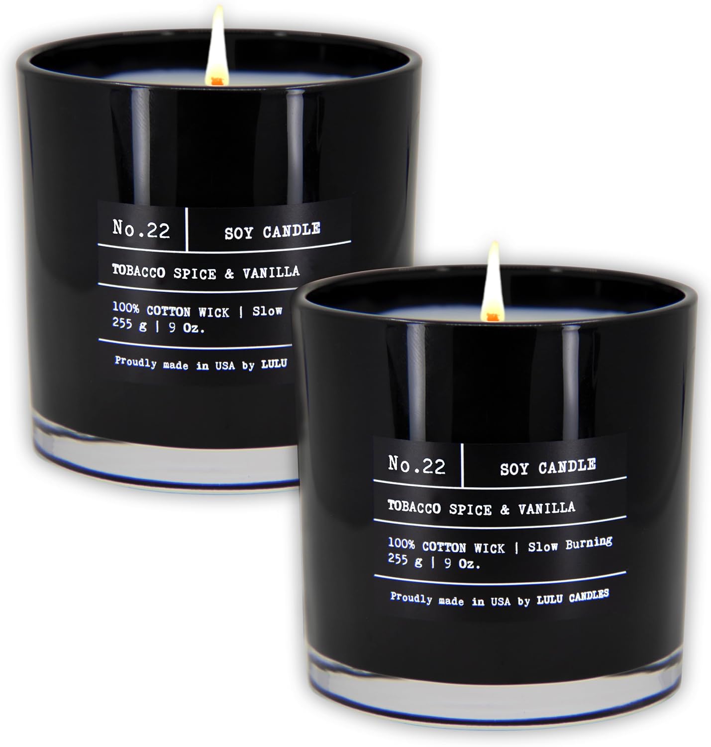 Lulu Candles | Jasmine, Oud & Sandalwood | Luxury Scented Soy Jar Candle | Hand Poured in The USA | Highly Scented & Long Lasting (9 Oz.)