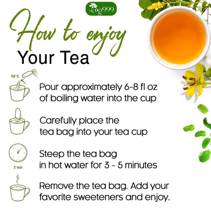 120 Bags Premium Turmeric Ginger Cinnamon Tea, Improve Digestion, Support Brain, Weight, Skin and Sleep, Eco-Conscious Tea Bags and Premium Natural Ingredients. Turmeric Ginger Herbal Tea. No Sugar, No Caffeine, No Gluten, Vegan.