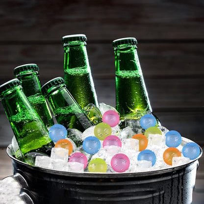360 Pack Reusable Ice Cubes Refreezable Ice Cubes Without Diluting Reusable Ice Cubes for Drinks Large Pack Ice Cube Frozen BPA Free for Party Bars Ice Bath Camping