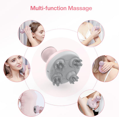COMFIER Electric Scalp Massager, Waterproof Head Massager with Mutlti-Modes Vibration, Handheld Portable Head Scratcher for Hair Growth, Dog Cat Massager for Deep Clean and Stress Relax
