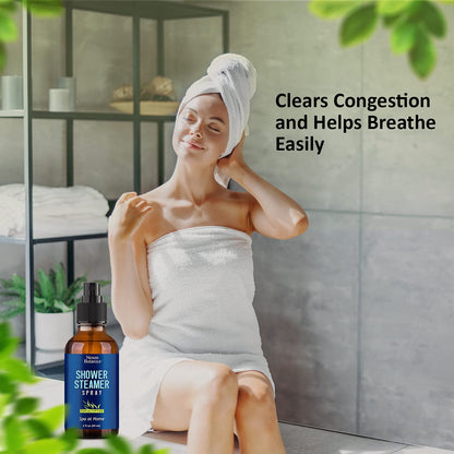 Eucalyptus Shower Steamer Spray 2 fl oz – Aromatherapy Shower Mist with Essential Oils – Eucalyptus Steam Spray for Sauna, Spa, Bathroom & Room – Nexon Botanics