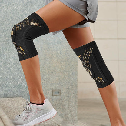 Copper Knee Braces for Men and Women (2 pack) -Knee Supports Copper Compression Knee Sleeve for Knee Pain, Arthritis, Sports and Recovery Support (Large)
