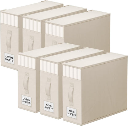 StorageTastic Bed Sheet Closet Organizers and Storage Under Bed Storage