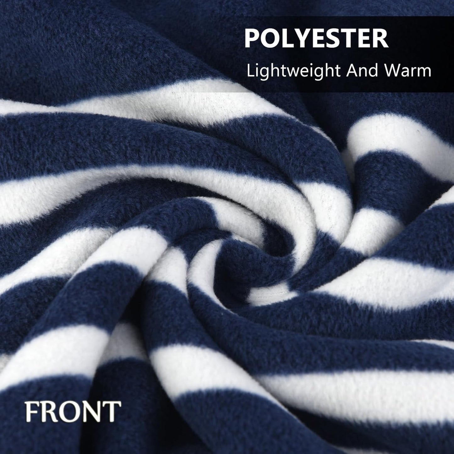 forestfish Fleece Wearable Blanket, Plaid Lap Blanket Comfy Poncho Throw with Buttons for Bed Sofa Office, Grey-White