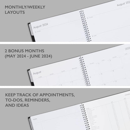 Blue Sky 2026-2027 Weekly and Monthly Academic Year Planner Calendar, July 2026 - June 2027, 8.5" x 11", Flexible Cover, Wirebound, Laminated Tabs, Enterprise