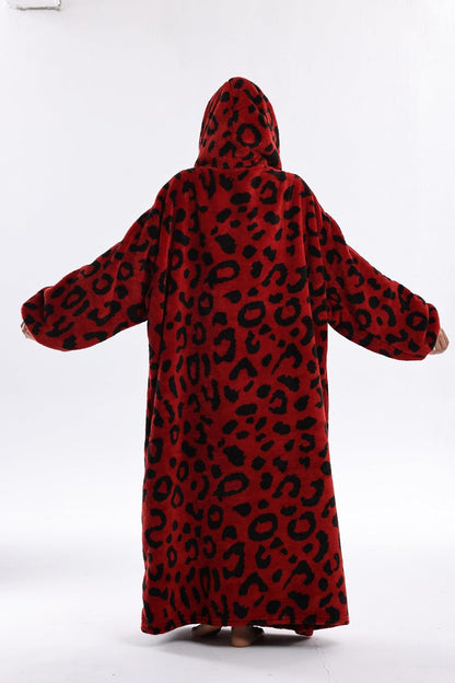 Capecage Blanket Hoodie, Long Hooded Blanket Sweatshirt as Birthday Gifts for Women Men, Long Wearable Blanket for Women Men.