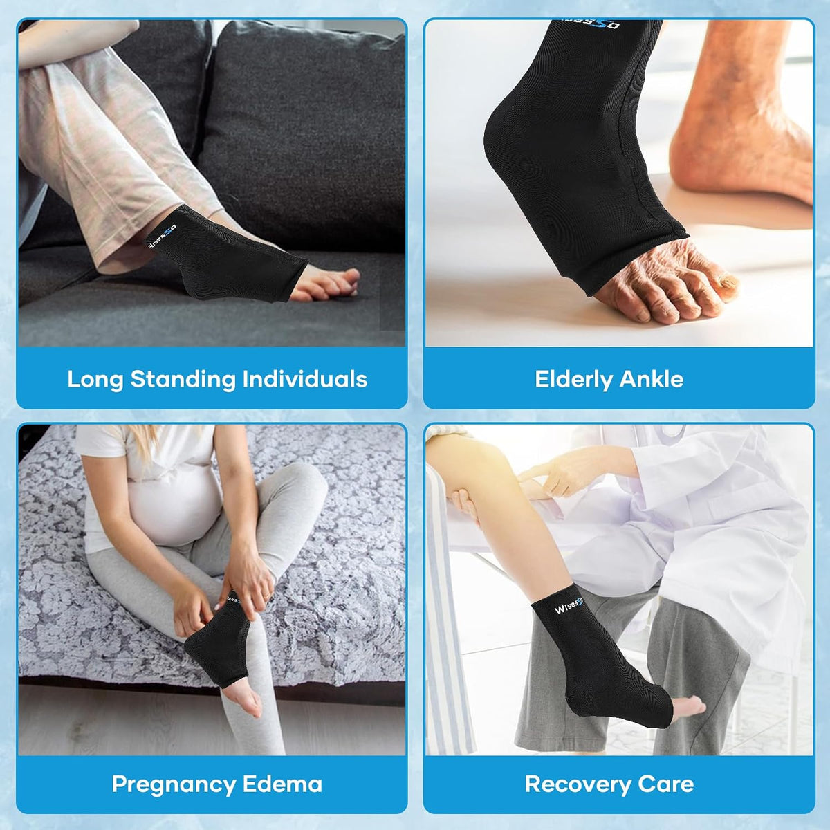 Ankle Ice Pack Wrap, Achilles Tendonitis Brace, Hot & Cold Compress