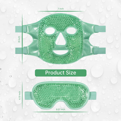 ZNÖCUETÖD Cold Face Ice Mask Facial Ice Pack, Hot Cold Compress for Face