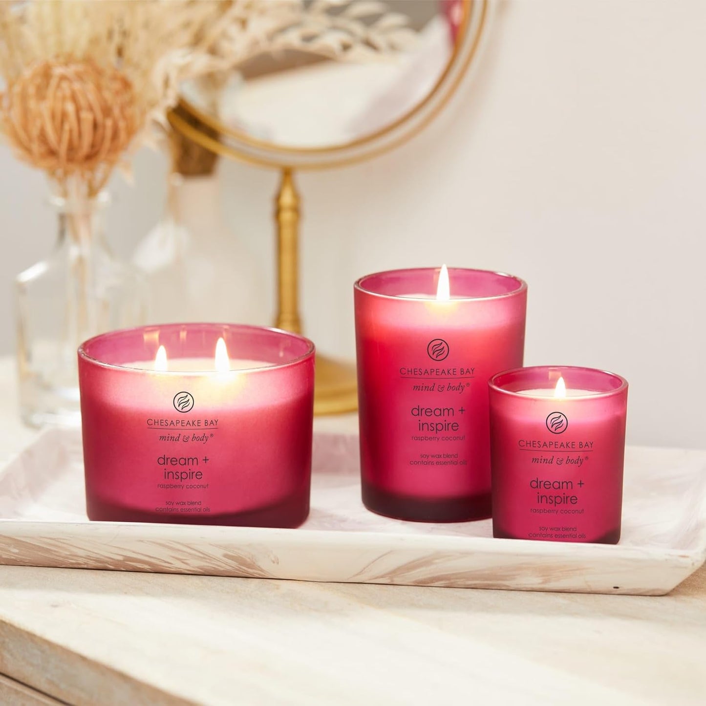 Chesapeake Bay Candle Scented Candle Serenity + Calm (Lavender Thyme) Coffee Table Home Décor
