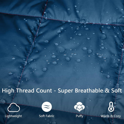 Mini Camping Blanket Lightweight Puffy Camp Blanket