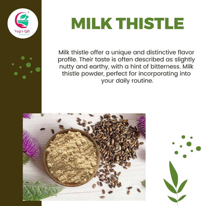 Milk Thistle Seeds 1 LB (Whole) | Whole Milk Thistle For Tea | By Yogi's Gift®