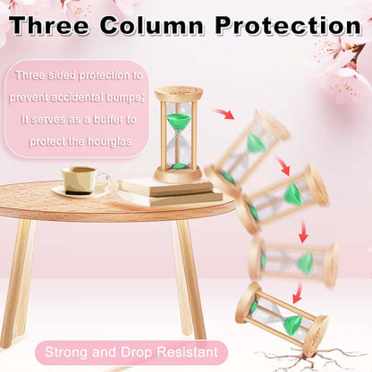 2 Minute Wooden Sand Timer,2 Min Hourglass, Small Sand Watch, Reloj De Arena, Hour Glass Sandglass for Home, Office, Decorative, Game, Classroom