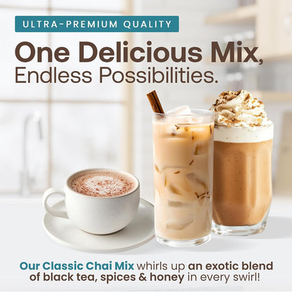 Café Essentials Matcha Green Tea Latte Frappe Mix – No Artificial Colors, Flavors, or Sweeteners – Shelf Stable – 51mg of Caffeine – Great for Hot, Iced, & Frozen Frappes (3.5 lb Bag, 30 Servings)