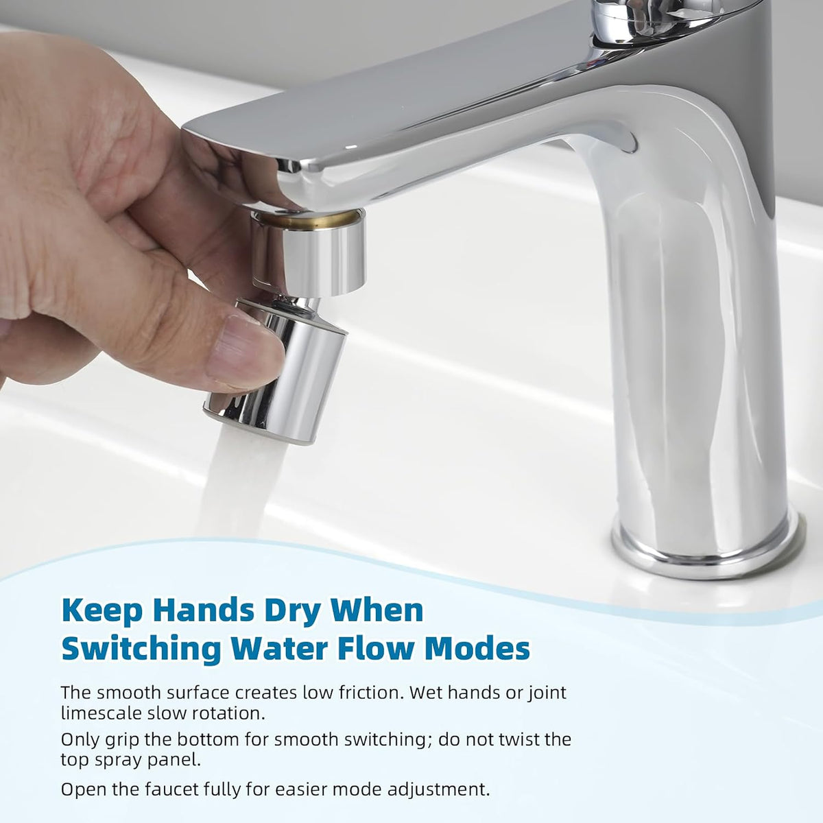Hibbent NSF/ANSI/CAN 61 & cUPC Certified Faucet Aerator, Chrome