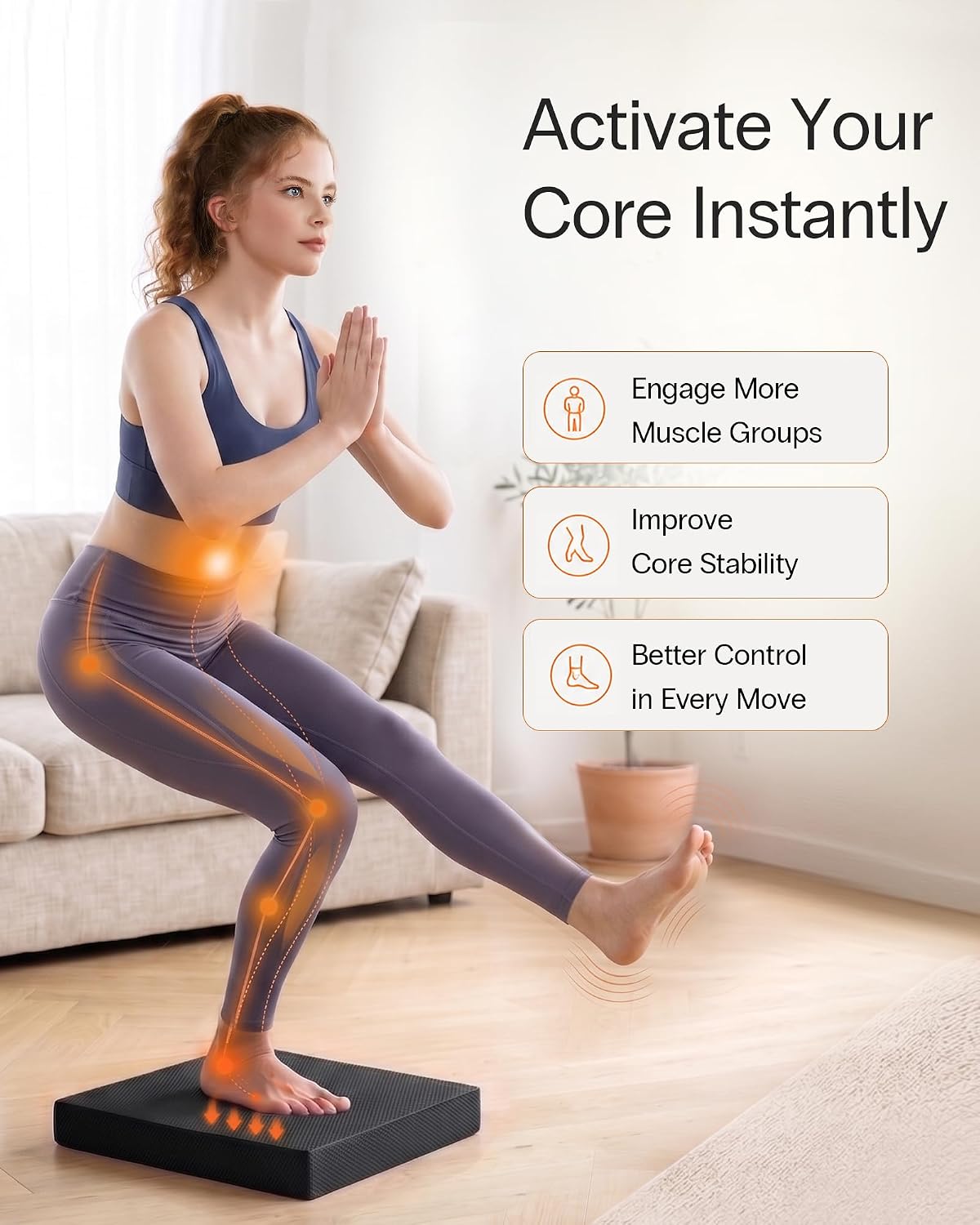 StrongTek Professional Foam Exercise Balance Pad - 15.8" x 13" x 2", High-Density TPE Foam Knee Pad, Non-Slip & Water-Resistant, for Balance Training, Physical Therapy, Yoga, and More