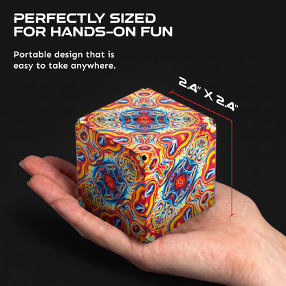 Shashibo DODECA Magnetic Puzzle Cube, Stress Relief Fidget Toy - Colors A
