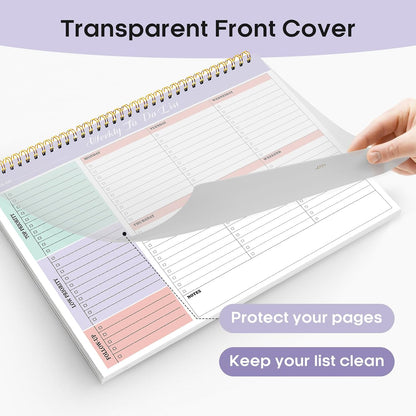 Taja Weekly To Do List Notepad, Undated Weekly Planner Pad, 8.5" x 11"
