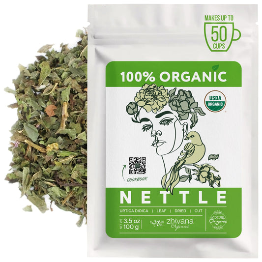 Organic Nettle Leaf Tea (3.5oz) – Stinging Nettles Herb – Natural Cleansing