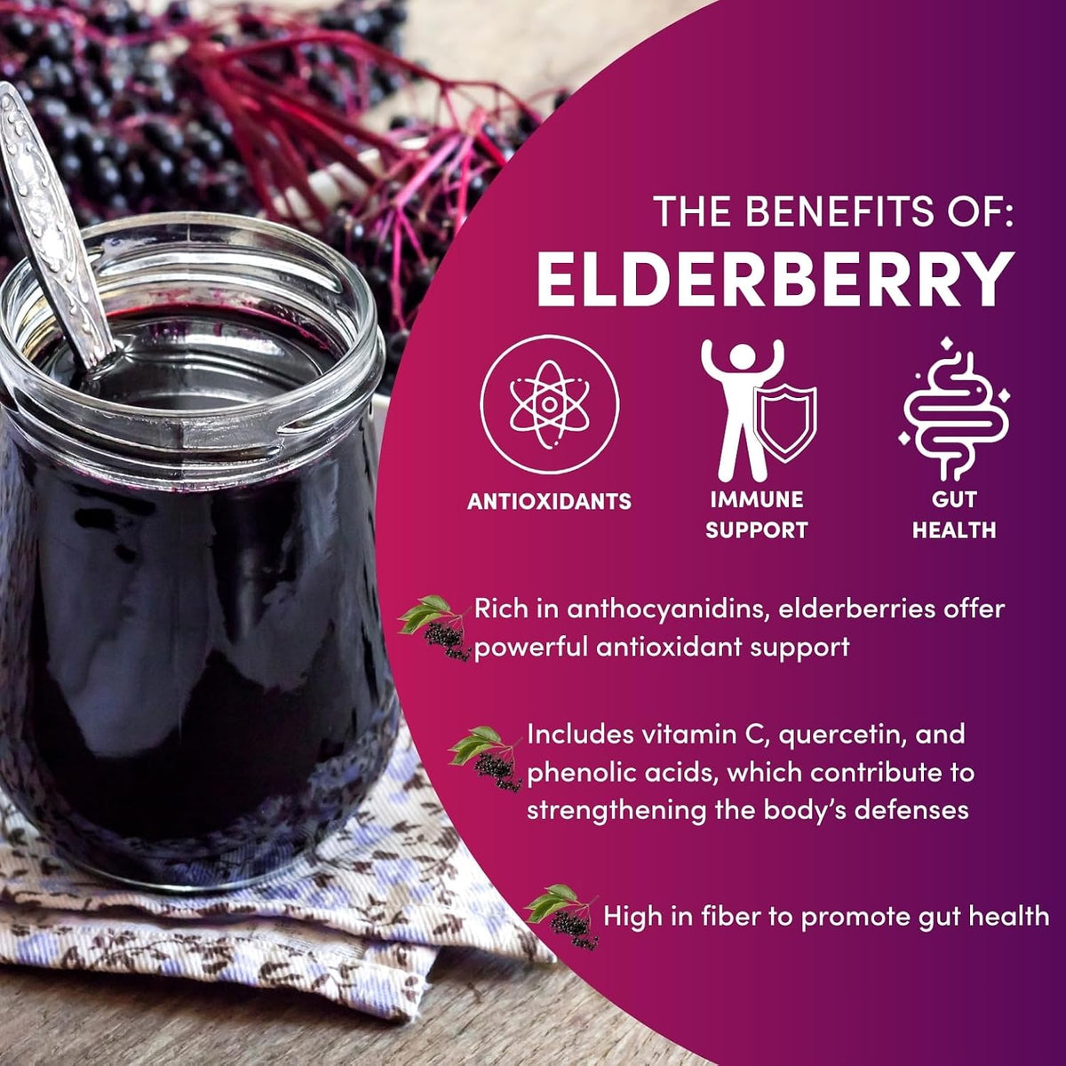 Worldwide Botanicals Organic Dried Elderberries, 1 lb - 100% Sambucus nigra – Superfruit Whole Berries Wild Harvested in Eastern Europe. For making Syrups, Teas, Jams, Gummies, 16 ounces