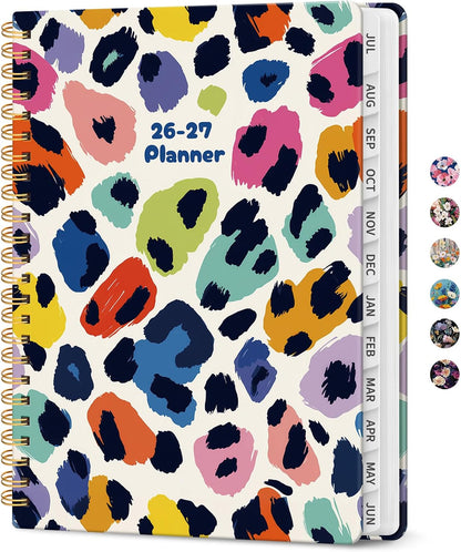 Planner 2026-2027, Jul 2026-Jun 2027 Academic Monthly & Weekly Planner - Colors B