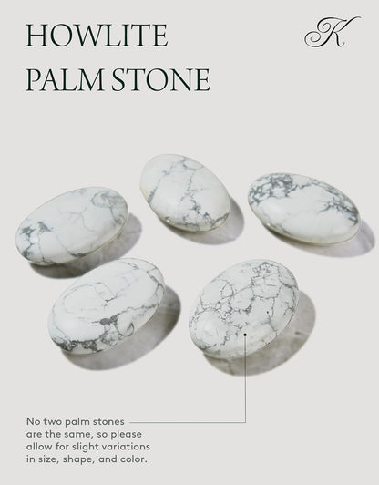 KALIFANO Palm Stone with Healing & Calming Effects - AAA+ Grade High Energy Worry Stone with Information Card - Reiki Crystal Used for Courage (Family Owned and Operated)