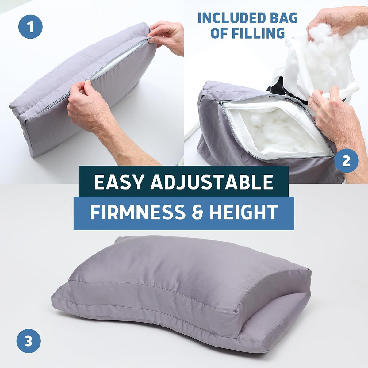 Lunderg Parkin CPAP Pillow for Side & Back Sleepers - Down Alternative