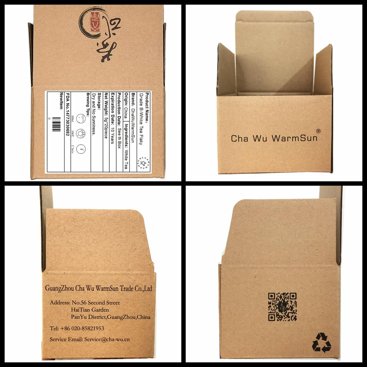 ChaWuWarmSun-[B] Aged ShouMei White Tea Flaky - 20 Individual Packs