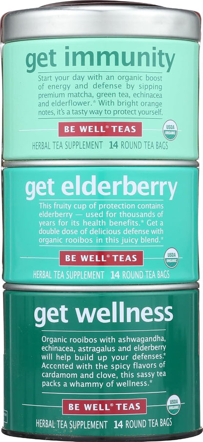 The Republic of Tea: Wellness Stackable Tin Herbal Tea, 42 Tea Bags