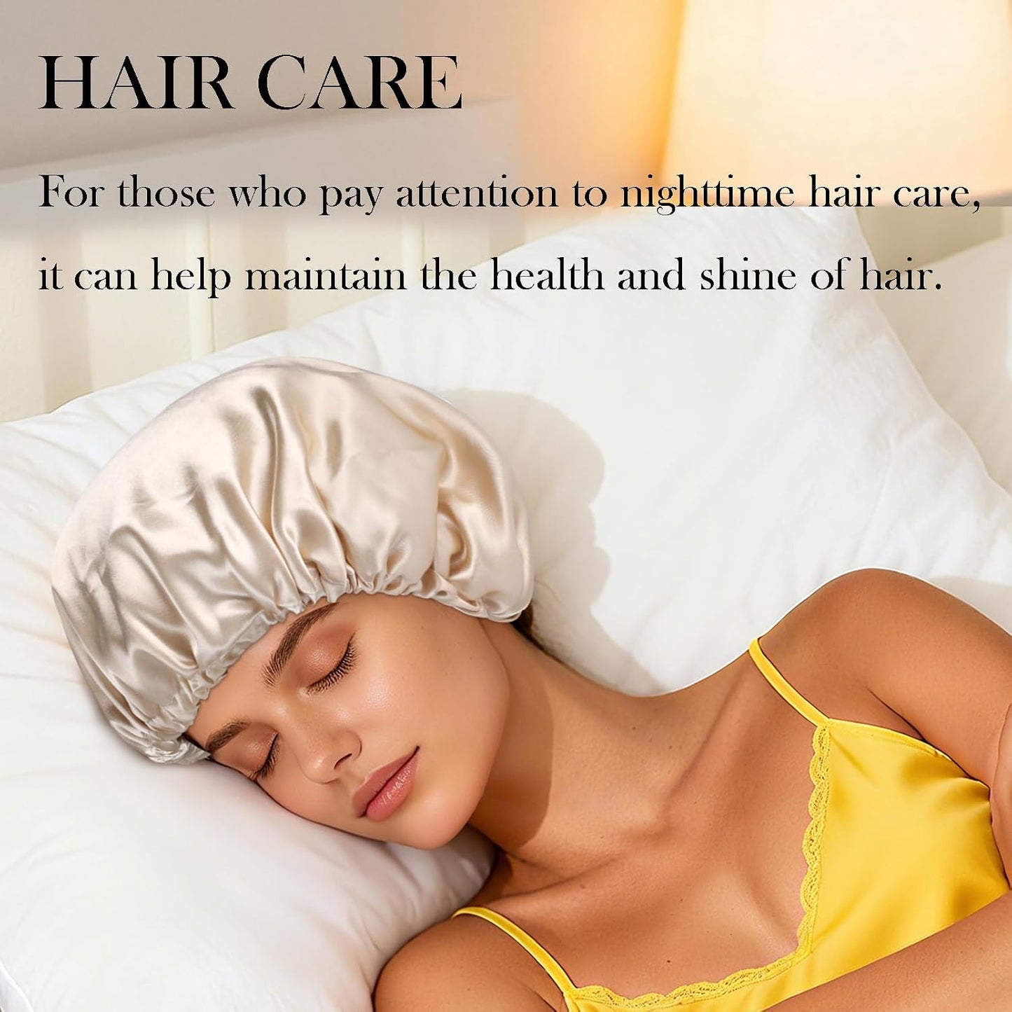 Satin Bonnet Double Layer Silk Bonnet for Sleeping Women for Natural Curly