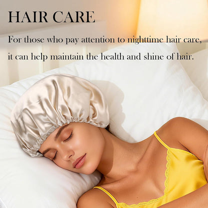 Satin Bonnet Double Layer Silk Bonnet for Sleeping Women for Natural Curly