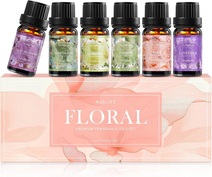 Auelife Men Essential Oils Set for Diffusers for Home, 6x10ml Scented Oil