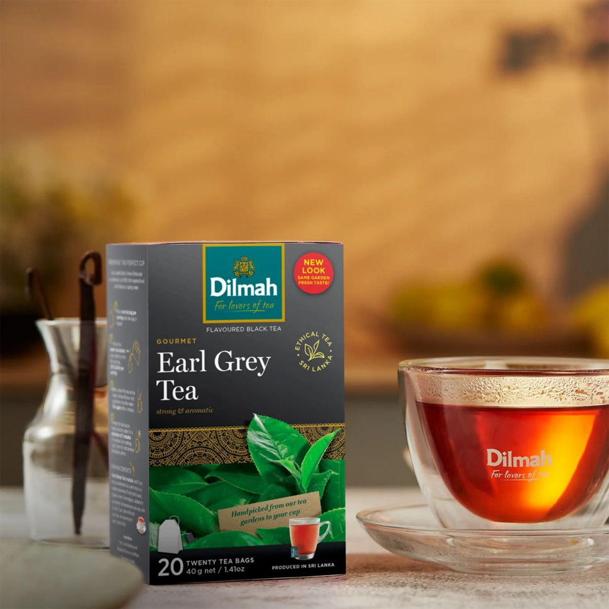 Dilmah Earl Grey Ceylon Tea - 50 Tea Bags 100g