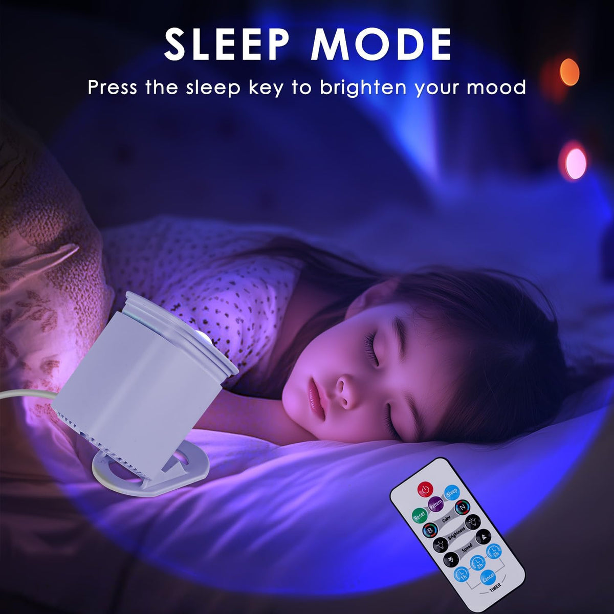 Galaxy Sunset Lamp Projector, 41 Lighting Modes with Remote & Timer Control