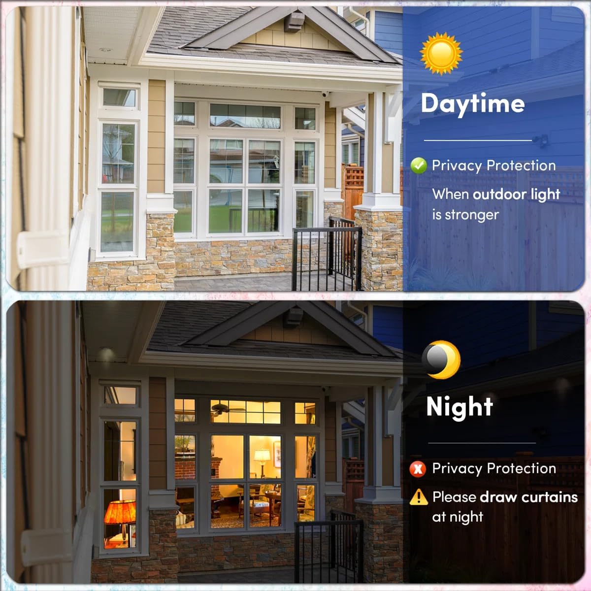 Coavas One Way Privacy Window Film, Heat Control Window Tint for Home, Sun Blocking Reflective Window Film See Out Not in, Anti UV Static Cling for Windows Office Door (Black, 17.5 Inch X 6.5 Feet)