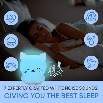 Rainlax Mindfulness Breathing Kitty, 4-7-8 Guided Visual Meditation Light