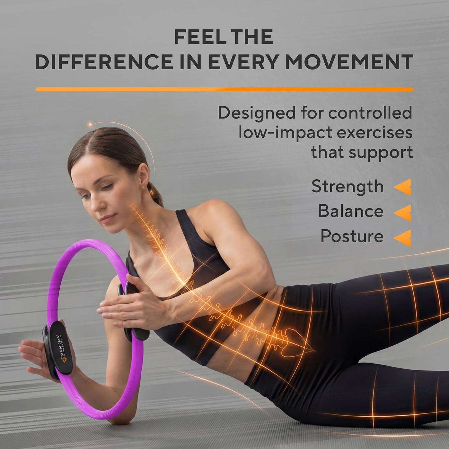 Pilates Ring Circle, Magic Circle Pilates Ring, Inner Thigh Exercise Equipment, Fitness Rings for Women, Thigh Master Inner Thigh Exerciser, Yoga Ring Pilates Equipment for Home Workouts