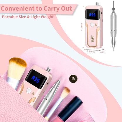 MOCOWIND Portable Nail Drill Professional 35000 RPM, Electric Nail E File