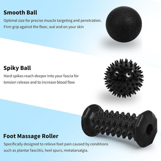 Foot Massager Roller Set for Plantar Fasciitis, Arch and Heel Pain Relief