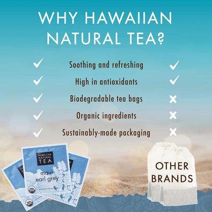 Hawaiian Natural Tea Organic Maui Lavender Earl Grey - 20 Bags