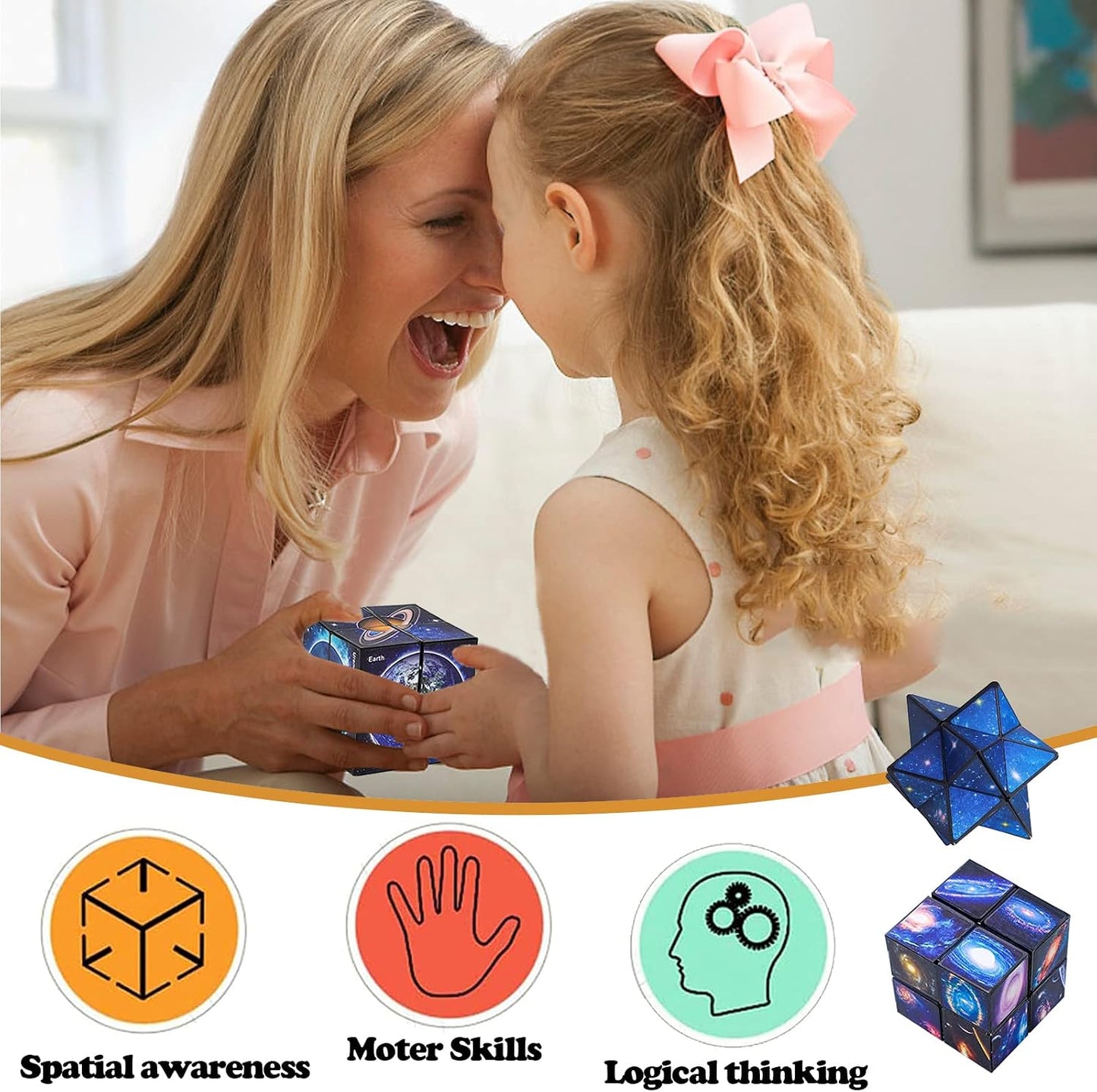 Luaxkpi Toys for Boys Age 8-12 Gifts for 9 10 11 12 Year Old Boy Girls, Infinity Cube Fidget Toy for Kids Ages 8-10 Star Cubes for Boys Girl Toys 10-12 Years Old Birthday Presents Gift Ideas