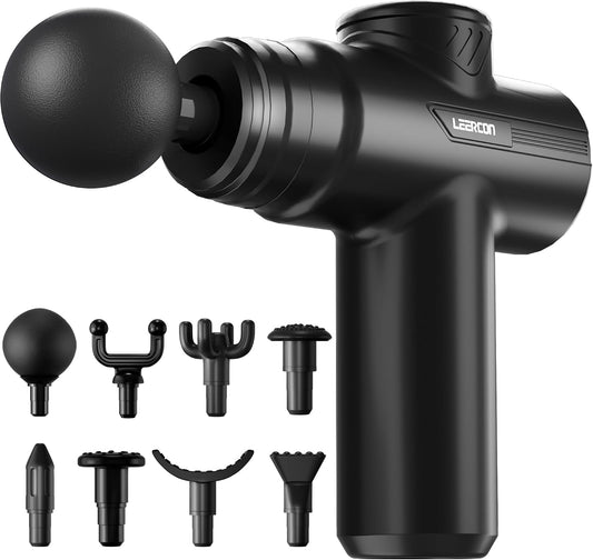 LEERCON Massage Gun Deep Tissue, Mini Muscle Massager Gun for Pain Relief