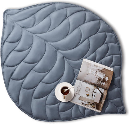 Kaisa Weighted Lap Blanket 7 lbs 41" x 53", Cozy Luxury Crystal Velvet Small Weighted Blanket for Adults, Portable Travel Weighted Blanket for Relaxation, All-Season Blanket, Machine Washable, Green