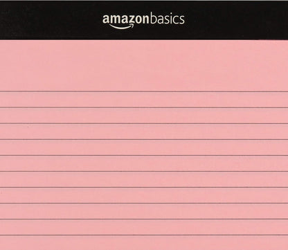 Amazon Basics Wide Ruled Lined Writing Note Pads for Office Supplies, 8.5" x 11.75", White, 12-Pack of 50 Perforated Sheets