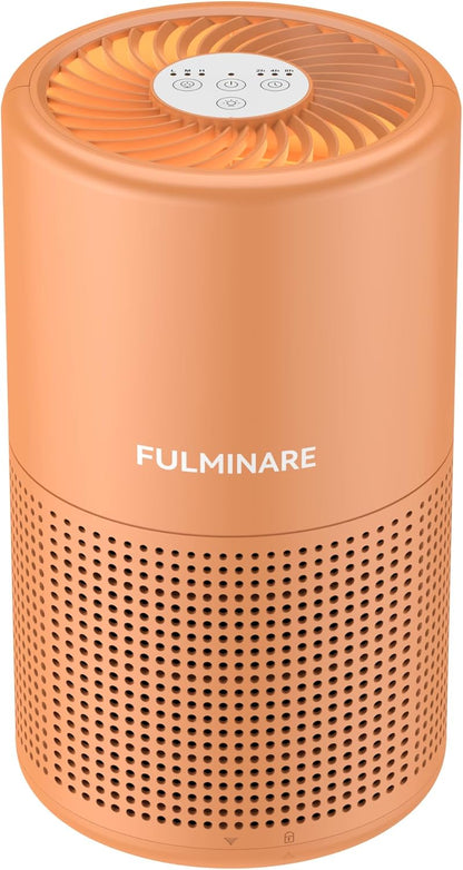 FULMINARE Air Purifiers for Home Bedroom H13 HEPA Air Purifier, 3 Speeds, Timer, 24dB, Small Mini Air Purifier with Night Light, Sage Green