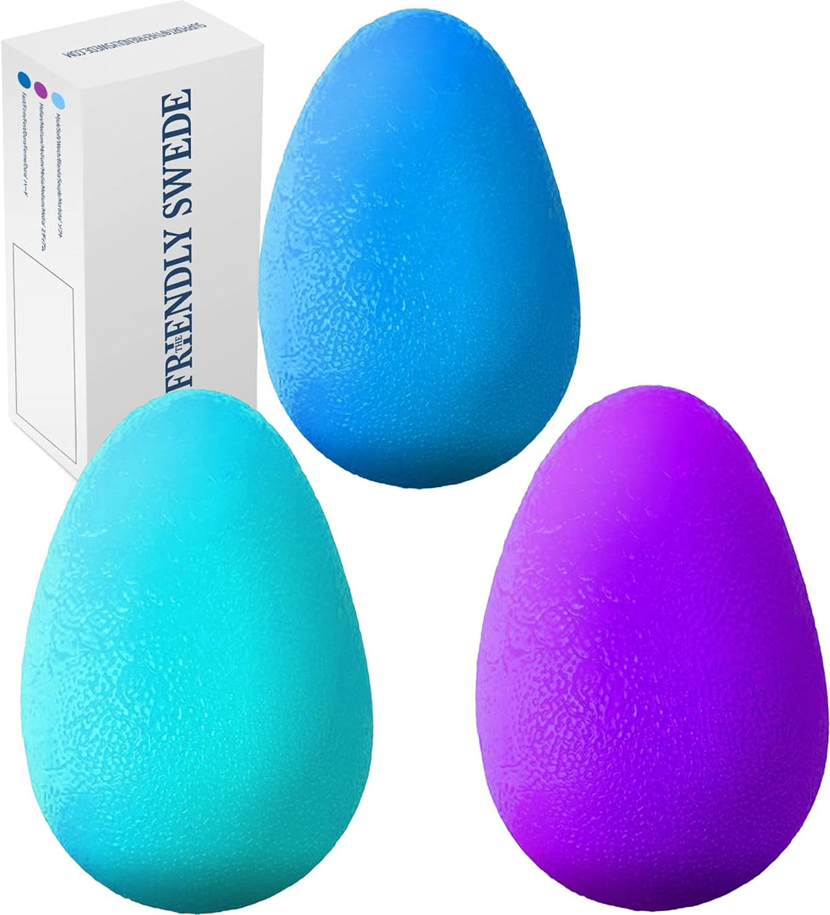 The Friendly Swede Stress Balls for Adults, Different Resistance Levels