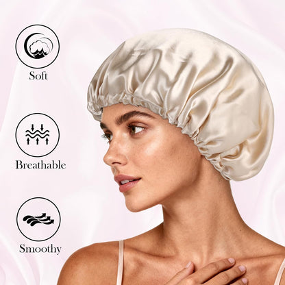 Satin Bonnet Double Layer Silk Bonnet for Sleeping Women for Natural Curly