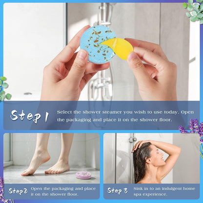 Shower Steamers Aromatherapy Birthday Gifts for Women-12 Pack Mothers Day Gifts,Gifts for Grandma,Wife,Mothers,Stress Relief and Relaxation Gifts for Women and Men,Created Your Own Home SPA